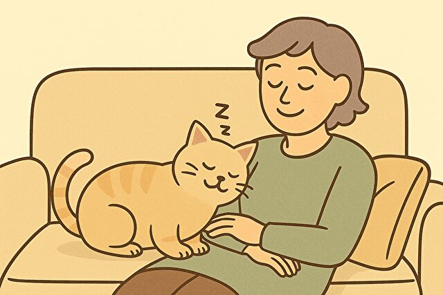 シニア猫と過ごす穏やかな時間