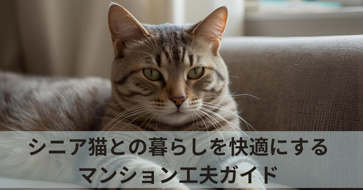シニア猫との暮らしを快適にするマンション工夫ガイド