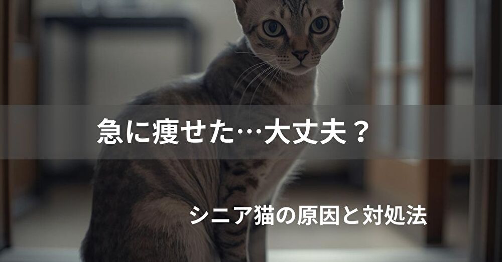 シニア猫が急に痩せる原因は？食欲低下・病気のサインと対処法