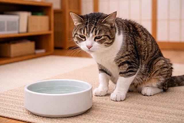 シニア猫が水をよく飲む原因と多飲のサイン