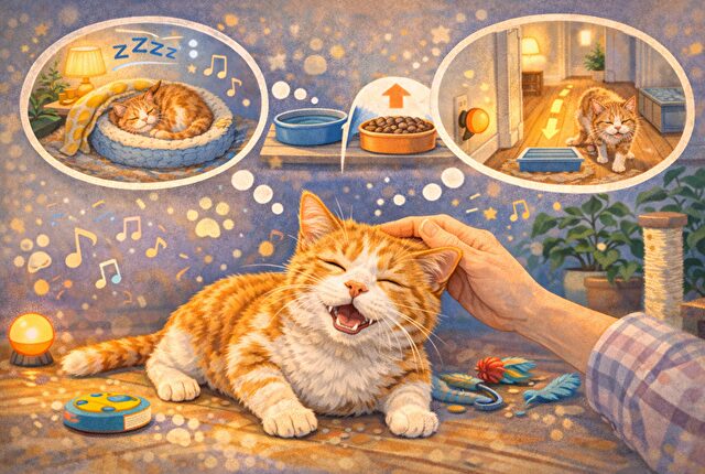 猫の認知症の症状をやわらげる生活の工夫