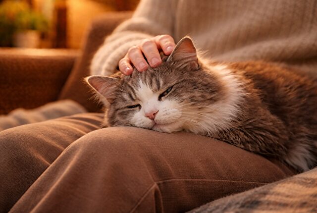 老猫が甘えてきたときの正しい対応・接し方